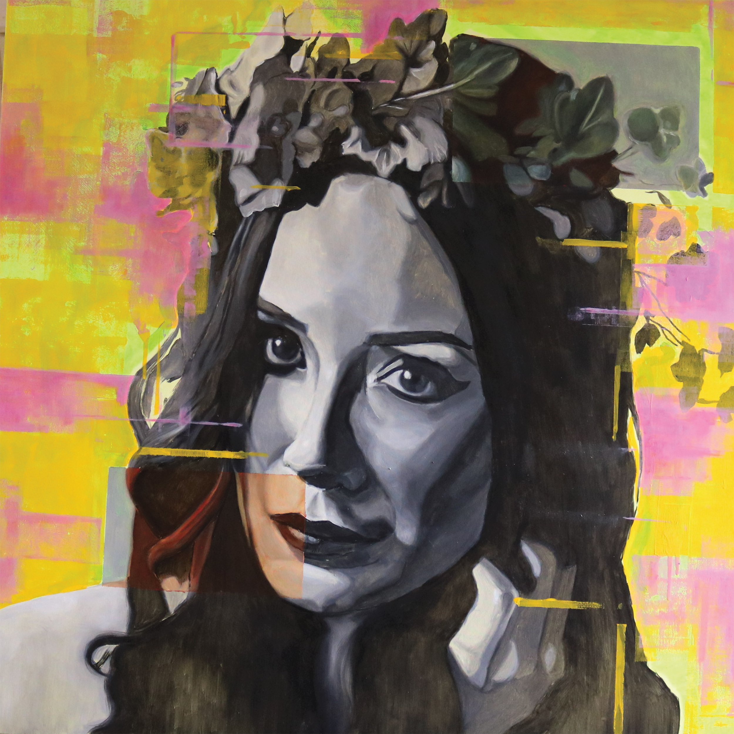 Acrilico e olio su tela -  100×100cm - 2026